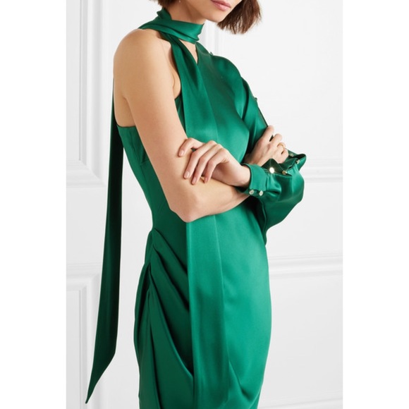 🚫SOLD🚫Ralph & Russo One-shoulder asymmetrical silk dress - Picture 2 of 7